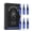Saturated Blue Ink, variant on Inlumino Heart Ink Ballpoint Pen Cartridges – Saturated Red Ink (6 Pack) – Practice Cartridges for Rotary Pen – Water-Based Ink with Bold Color