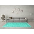 thumbnail image 3 of Ahgly Company Indoor Rectangle Oriental Turquoise Blue Industrial Area Rugs, 2' x 3', 3 of 4