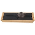 thumbnail image 1 of Tea Plate, Tea Tray, Bamboo Tea Accessory Chinese Tea Table, Kitchen For Home, 1 of 8