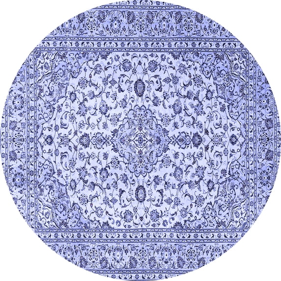 Ahgly Company Indoor Round Persian Blue Traditional Area Rugs, 7' Round
