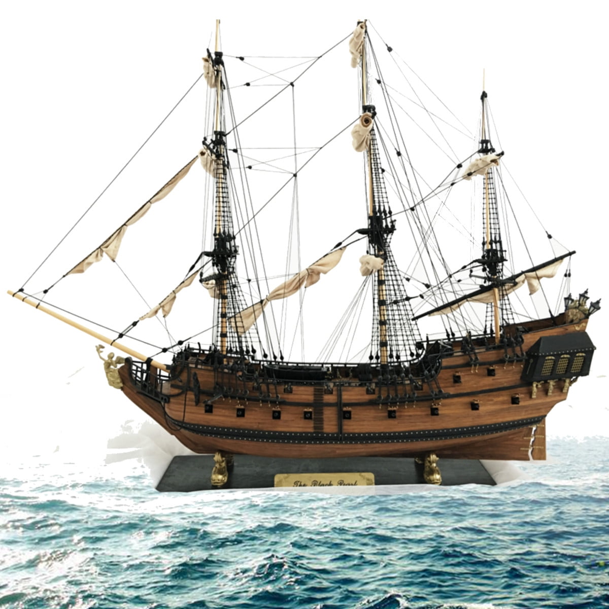 Bestller 1: 96 Scale DIY 3D Wooden Sailboat Ship Model Kit 