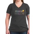 thumbnail image 1 of CafePress - Power Rangers Stacked Logo Women's V Neck T Shirt - Women's V-Neck Dark T-Shirt, 1 of 1