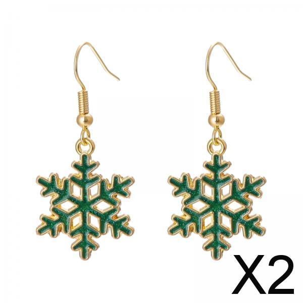 2x Pendientes de Pendientes de Navidad Pendientes de Mujer para Cumpleaños Navidad Graduación Regalos Del Día n Valentín para Mujer 2 piezas