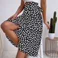 thumbnail image 4 of High Waisted Skirts for Women Boho Printed Tie Side Summer Skirts Casual Flowy Beach Holiday Long Skirts, 4 of 7