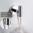 thumbnail image 2 of Porte-serviettes en Chrome Poli SUS304 en Acier Inoxydable, pour Salle de Bain, Armoire, Placard, Éponges, Crochet pour Robe, Mural, Rond, pour Cuisine, Robuste, pour Porte, 2 Packs, 2 of 7