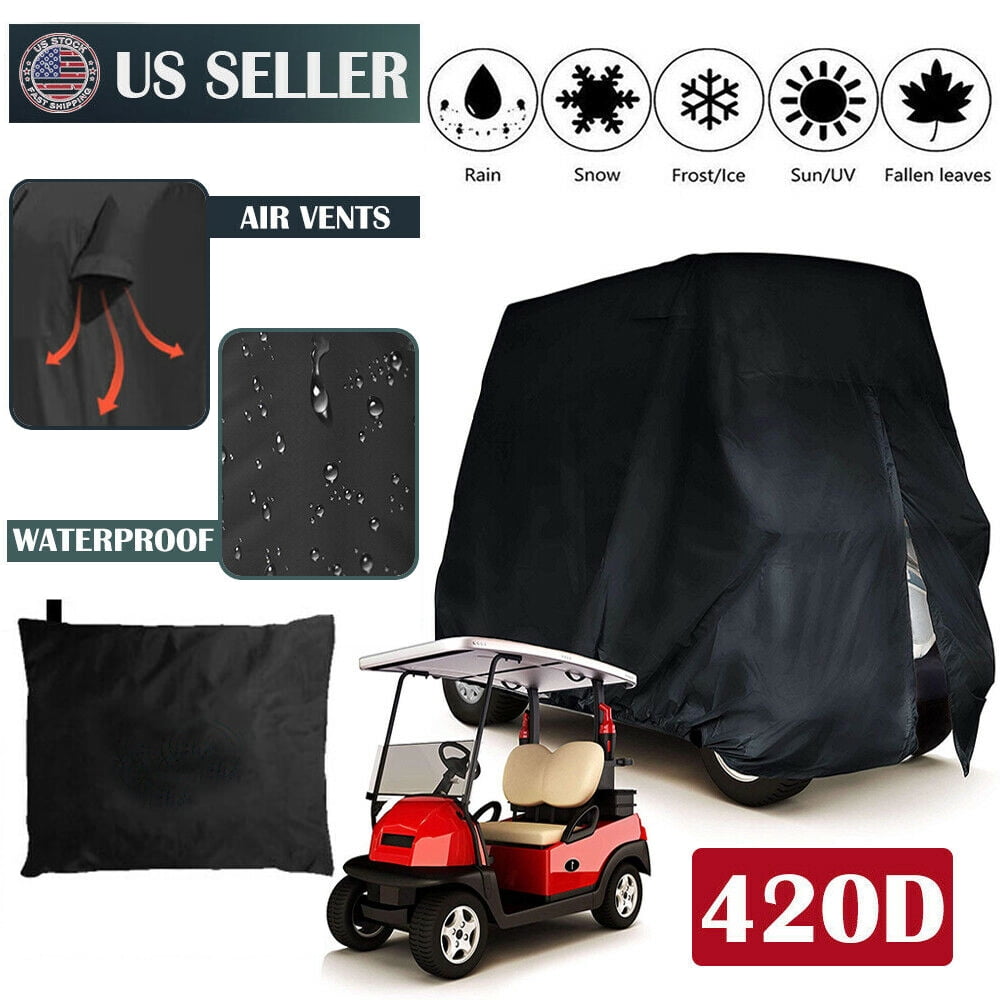 IClover Waterproof Golf Cart Storage Cover 4 Passenger EZGO Club Car