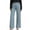 *Blue, variant on ClodeEU Women's Striped High Rise Wide Leg Cropped Pant, Casual Slim Ankle Length Pants with Pockets Blue,Women's Plus M