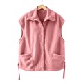 thumbnail image 7 of Lutiedan Cozy Fleece Jacket for Women Snap Button Down Short Sleeve Outwear Casual Baggy Fall Winter Coat with Pockets S-XXL, 7 of 7