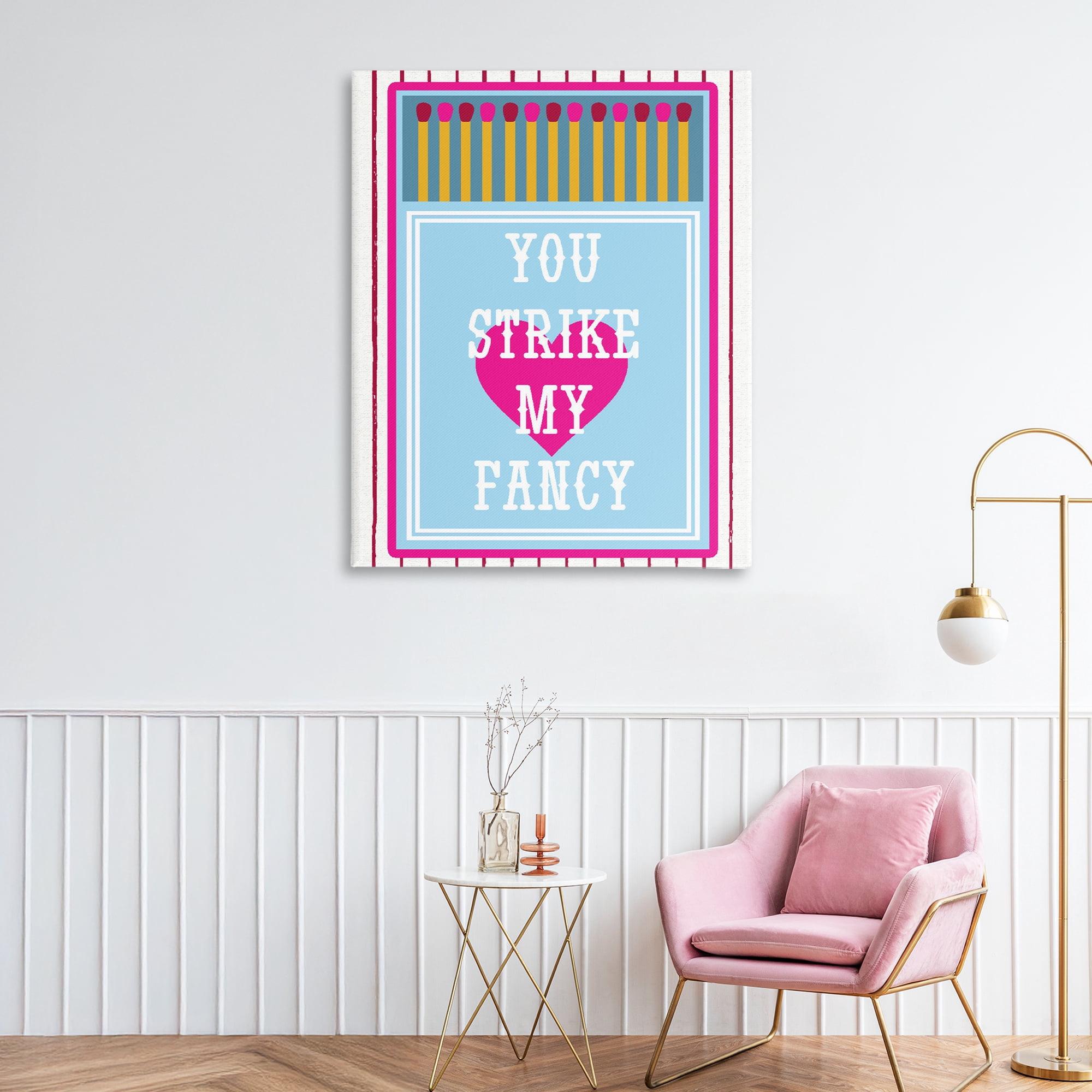 Stupell Industries You Strike My Fancy Canvas Wall Art, design by Lil' Rue