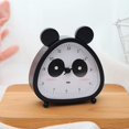 thumbnail image 1 of Reloj despertador analógico Mini Panda de 4 pulgadas para niños, sin tictac/lindo/bonito - Marcarons Green (Panda) JFHHH pequeña, 1 of 4