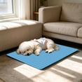 thumbnail image 6 of Cooling Mat for Dogs Cats Portable Pet Cooling Pad Non Slip Washable Large Puppy Ice Pad for Crate Sofa Floor Hot Weather Relief, 6 of 7