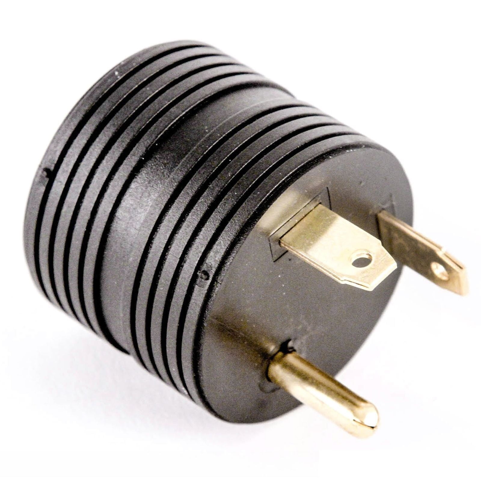 RV Electrical Adapter 30 Amp Male to 15 A Female Plug Round Grip