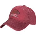 thumbnail image 2 of Football Hat Run The Damn Ball Hat for Men Baseball Hats Adjustable Cap, 2 of 7