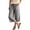 Gray, variant on Plus Size Womens Capri Pants Flowy Wide Leg Pants with Pockets Stretch Comfy Casual Summer Trousers S-3XL