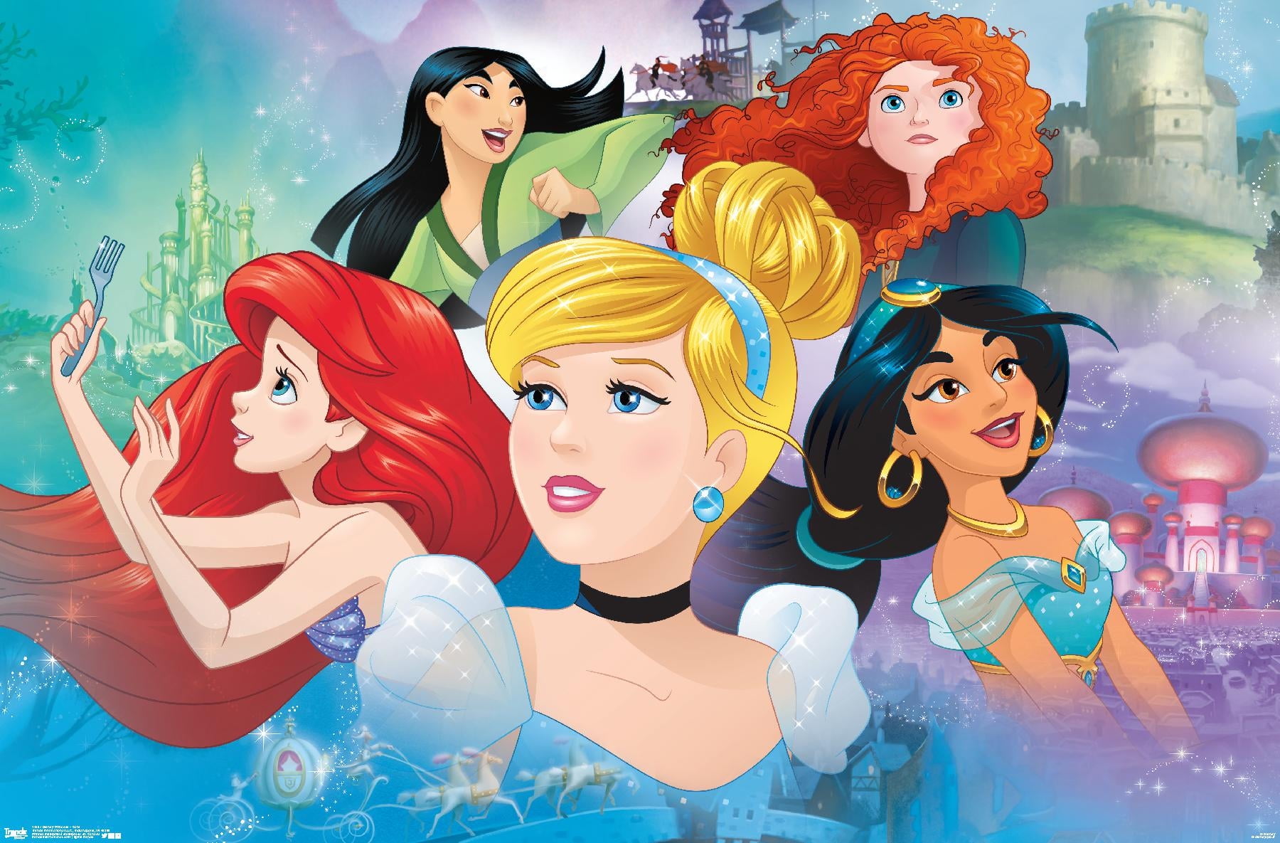 Disney Princess - Gaze Wall Poster, 22.375