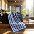 thumbnail image 6 of WDOBM Reusable Washcloths, Striped Woven Natural Cotton Thick Absorbent Face Towel, Highly Absorbent Quick Dry Machine Washable, Lightweight Sport Towels for Bathroom Salon, 6 of 7