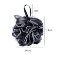 thumbnail image 5 of Happon 1 Pack Large Shower Loofah Sponge, Mesh Bulk Pouf Sponge Bath Puff, Black Bath Ball, Men Women Bathroom Exfoliating Accessories (70g), 5 of 5