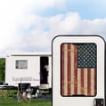 thumbnail image 2 of Psesaysky Faded American Flag RV Door Window Shade Cover, Camper Sunshade Privacy Screen Window Cover, 17.3x26 inches，Travel Trailer Motorhome Sun Shade RV Accessories, 2 of 7