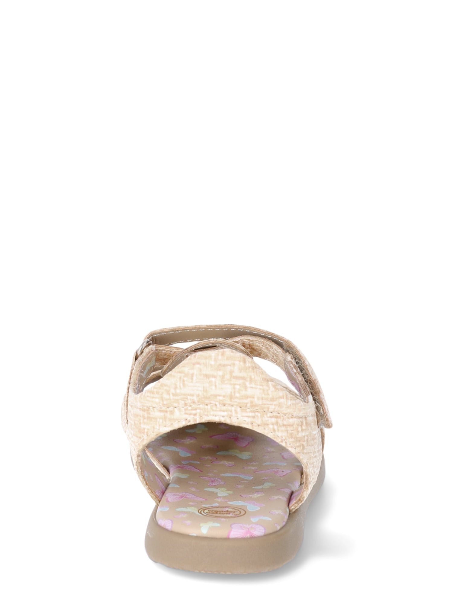 Wonder Nation Baby and Toddler Girls Raffia Fisherman Sandals