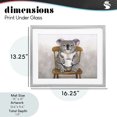 thumbnail image 4 of Stupell Industries Farmhouse Koala with Coffee Mug Gray Framed Print Under Glass, 16 x 13, by George Dyachenko, 4 of 8