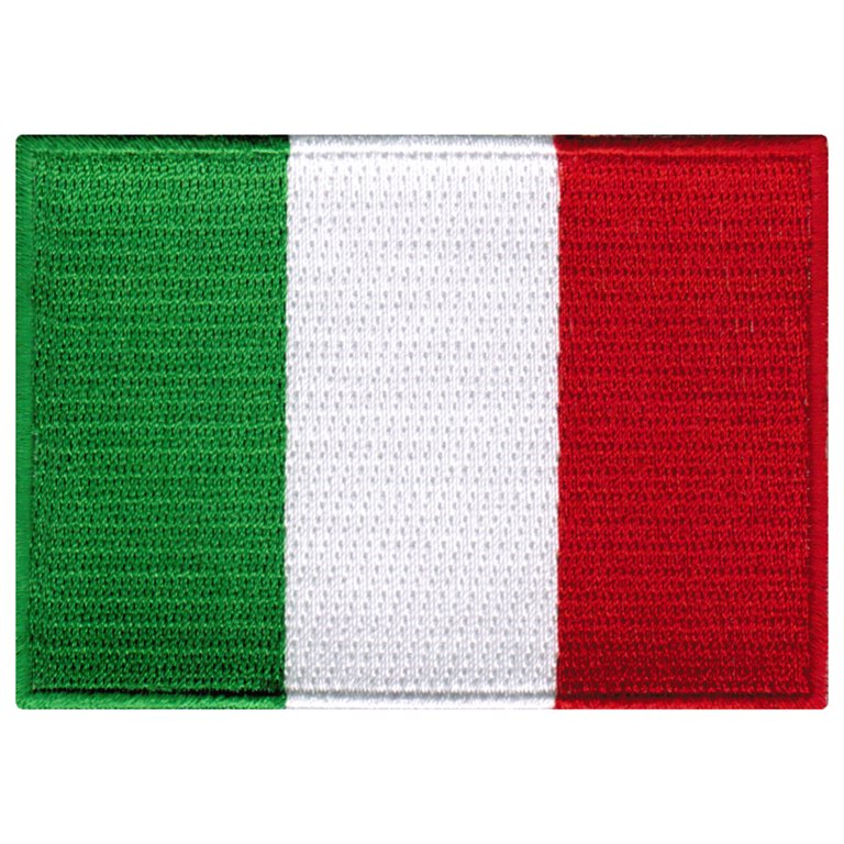 Italy Flag iron on Embroidered Iron on Sew on Patch For Clothes 9x6cm