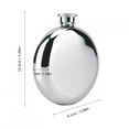 thumbnail image 3 of Botella de Whisky ANGGREK 5oz 150ml Acero Inoxidable Portátil Plata, 3 of 7