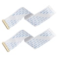 thumbnail image 1 of Unique Bargains FFC Cable 0.5mm Pitch 40 Pin 150mm Flat Ribbon Cable for LCD Screen A Type 2 Pack, 1 of 6