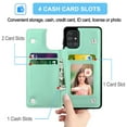 thumbnail image 2 of Galaxy A71 4G Case, Samsung Galaxy A71 4G Wallet Case, Takfox Shockproof PU Leather Case w/ Card Pockets 3 Cards Slots Cash ID Credit Card Magnetic Flip Phone Cases Hard Cover Kickstand, Turquoise, 2 of 7