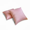 thumbnail image 2 of The HomeCentric Decorative Lumbar Pillow Cover Light Pink Pack Of 2, 20"x28" (50x70 cm) Art Silk Plain & Solid Oblong Pillow Cover, Solid Modern Style - Light Pink Luxury, 2 of 5