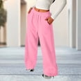 thumbnail image 7 of Hvarlaun Kids Sweatpants Baggy Wide Leg Jogger Pants for Boys and Girls with Pockets, Elastic Waist Drawstring Adjustable Hem Casual Lounge Pants, Sizes 4-15 Years, 7 of 7