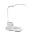 thumbnail image 2 of Puntoco Lámpara de mesa multifunción 3 y 1 Iluminación del hogar Carga rápida Lámpara de escritorio LED de carga inalámbrica con cargador inalámbrico, luz de escritorio blanca con bolígrafo, 2 of 8
