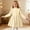 Beige, variant on BRGZLK Little Girls Solid Color Long Sleeve Sweater Dress Girl Knitting Warm Princess Dress Trendy Casual Comfort Jumpsuit Skirt Red 2-3 Years