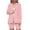 Pink, variant on Idoravan Women Sets Clothing Women Business Attire 2 Piece Outfits Long Sleeve Turndown Collar Coats Tops Solid Shorts Sets