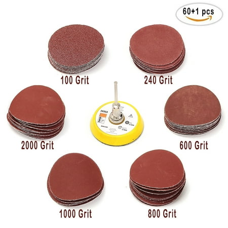 60pcs sandpaper sanding 3mm disc