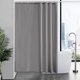 thumbnail image 1 of Cortina De Baño Tela, Cortina De Ducha con Ganchos, EVA PE Cortinas de Regadera Antimoho Impermeable Antibacteriano, Ojales De Metal, Duradero, para Duchas de Baño y Bañeras, 1 of 4