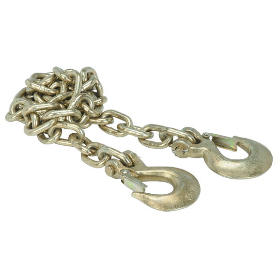 GEN-Y GH-70684 EXECUTIVE Fifth to Gooseneck Safety Chain 3/8 x 84" Safety Chain with 2 Safety Slip Hooks Grade 70