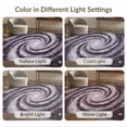 thumbnail image 7 of ODIKA 9'x12' Washable Area Rug Galaxy Starry Cosmic Swirl Glowing Constellation Nebula Purple Flowing Dynamic for Great Room, Indoor Concept, Large Living Low Pile, Flatwoven, 7 of 7
