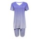 thumbnail image 3 of Blusas para las Mujeres Casual, Cuello en V de Manga Corta Impresa Superior Y Suelto Pantalones Cortos, Conjuntos de Moda de Verano, 3 of 4