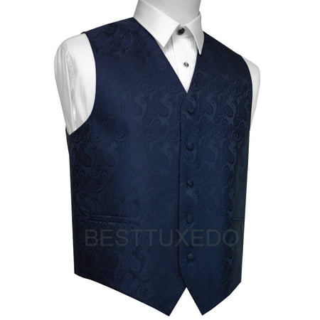 Italian Design, Men's Formal Tuxedo Vest for Prom, Wedding, Cruise , in Navy (Best Navy Blazer 2019)