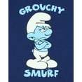 thumbnail image 4 of The Smurfs Grouchy Smurf Boys' Pajama Lounge 2 Piece Sleep Set Short Sleeve Shirt and Shorts Loungewear Sleepwear, 4 of 6