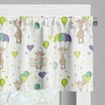 thumbnail image 3 of Ambesonne Cartoon Valance Pack of 2, Giraffes Flying Art Design, 54"X18", Multicolor, 3 of 5