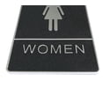 thumbnail image 4 of FixtureDisplays® 5.51" L x 7.87" W Toilettes pour Femmes Signes 18141-WOMEN, 4 of 5