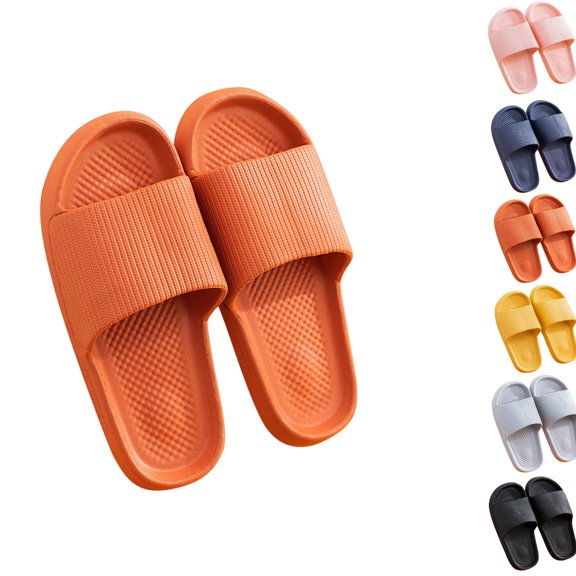 PUMISAS Summer Slippers For Women Solid Color Antislip Breathable Home Slippers Waterproof Indoor Bathroom Shower Shoes