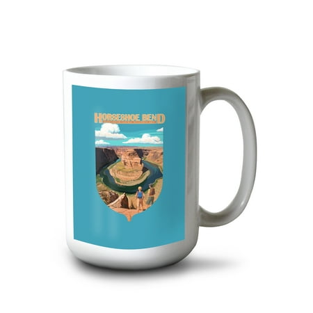

15 fl oz Ceramic Mug Horseshoe Bend Glen Canyon National Recreation Area Contour Dishwasher & Microwave Safe