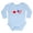 Sky Blue, variant on CafePress - Canadian American Hearts Body Suit - Long Sleeve Cotton Baby Bodysuit