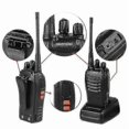 thumbnail image 4 of Long Range Rechargeable Two-way Radios 2-4 Pack - Uhf 400-470mhz Walkie Talkies With Earpiece, Li-ion Battery, And Charger Included, 4 of 5