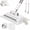 White-37.4", variant on OYPGUE Smart Tooth-Grip Mop, Hands Free Flat Mop One Click