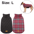 thumbnail image 2 of Dog Jackets Waterproof Coats for Dogs Windproof Cold Weather Coats Dog Clothes Reversible British Style Plaid Dog Sweaters, 2 of 7