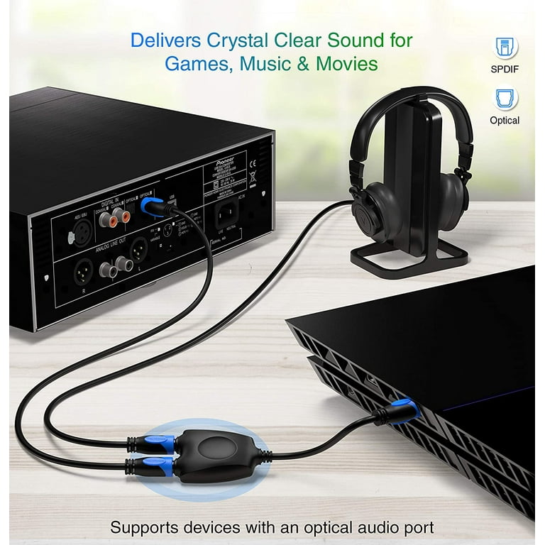 2 X 1 M Home Cinema Toslink Cavo Audio Digitale SPDIF + 2 - Foto 11