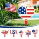 thumbnail image 1 of Estaca de jardín con la bandera estadounidense del 4 de julio: decoración patriótica para jardín con inserto en el suelo para exhibir al aire libre durante la JASKFLY, 1 of 8